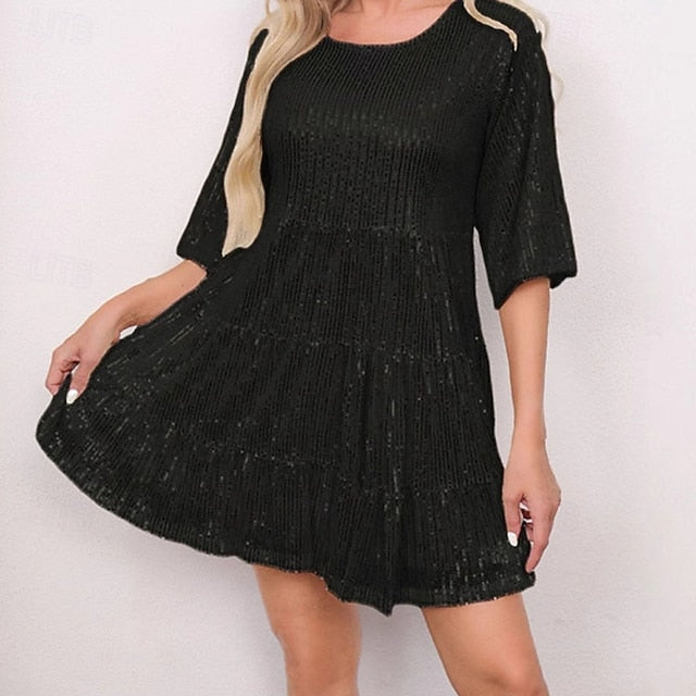 Women's Mini Dress White Dress Black Dress Sequin Dress