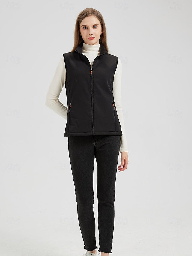 Women's Hiking Vest Winter Coat Fleece Vest Winter Vest