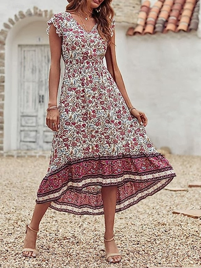 Women's Midi Dress Casual Dress A Line Dress Boho Dress