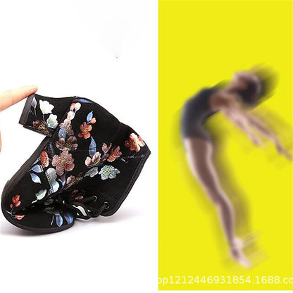 Black Comfortable for Lace-up Women Shoes – Floral Dance Low