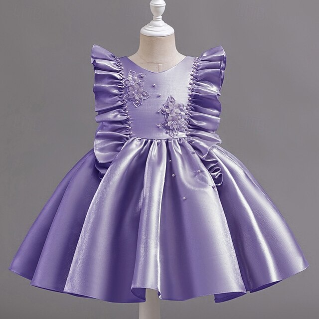 Toddler Dress Sleeveless Party Wedding Girls' Floral