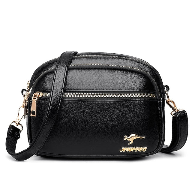 Leather Bag Dome Crossbody Shoulder PU Women's