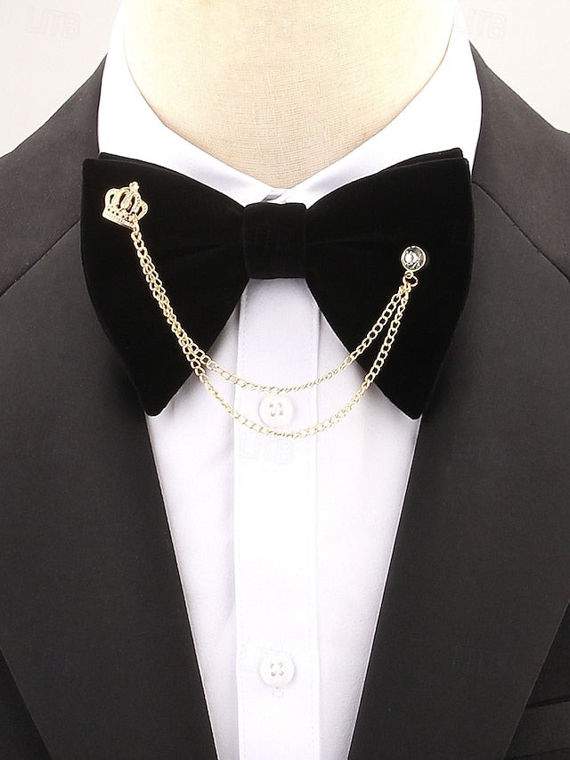 and Velvet Chain Men's Detail – Bow Tie Crown with