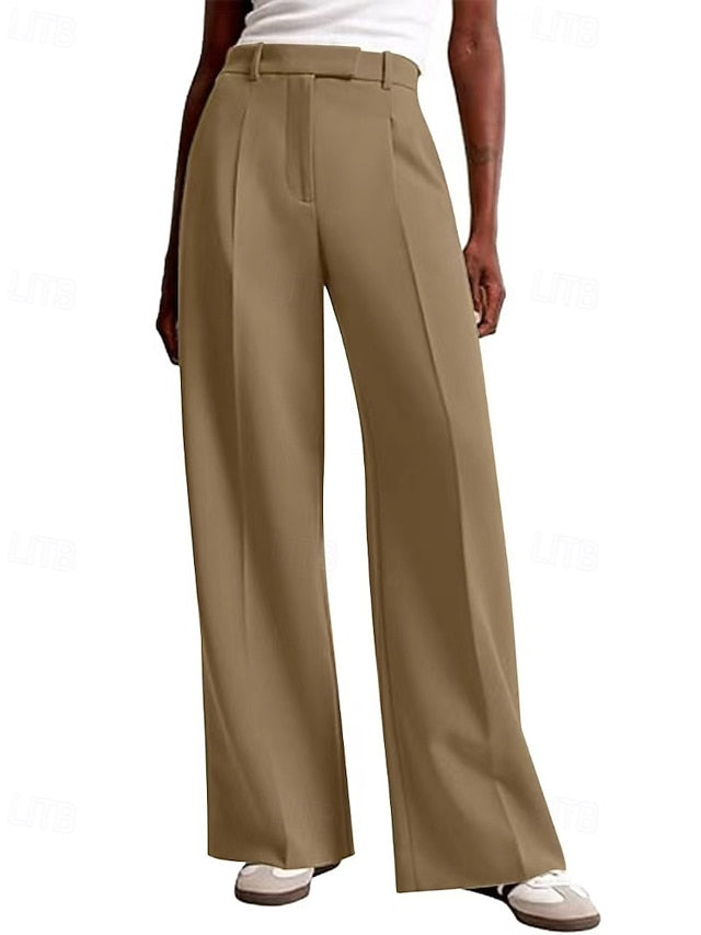 Women's Wide Leg Dress Pants Fashion Work Full Length