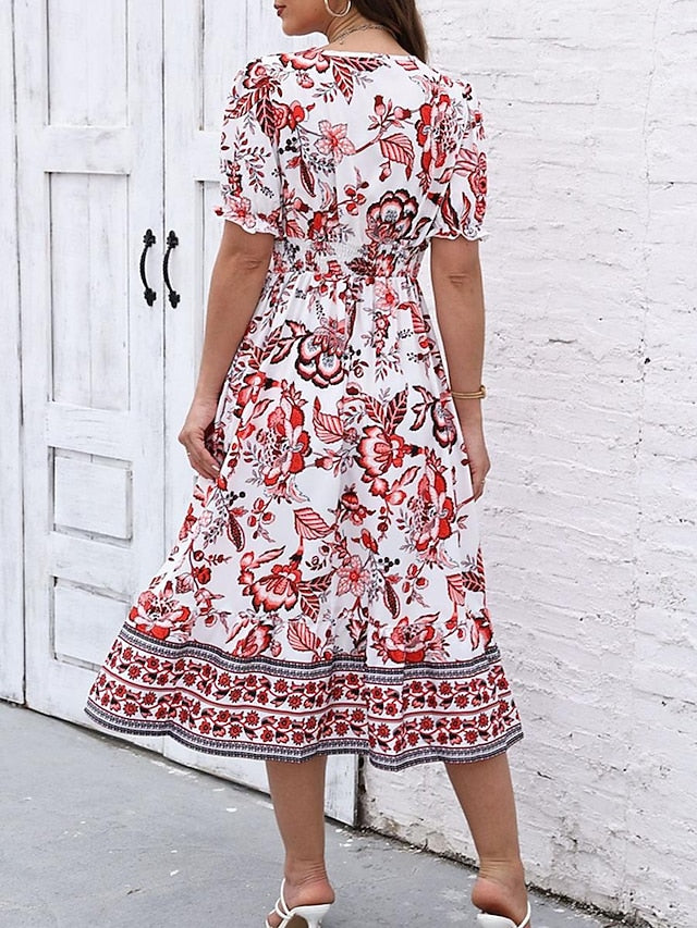 Women's Midi Dress Casual Dress Swing Dress A Line Dress
