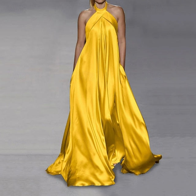 Women's Long Dress Maxi Dress Satin Dress Party Dress Slip