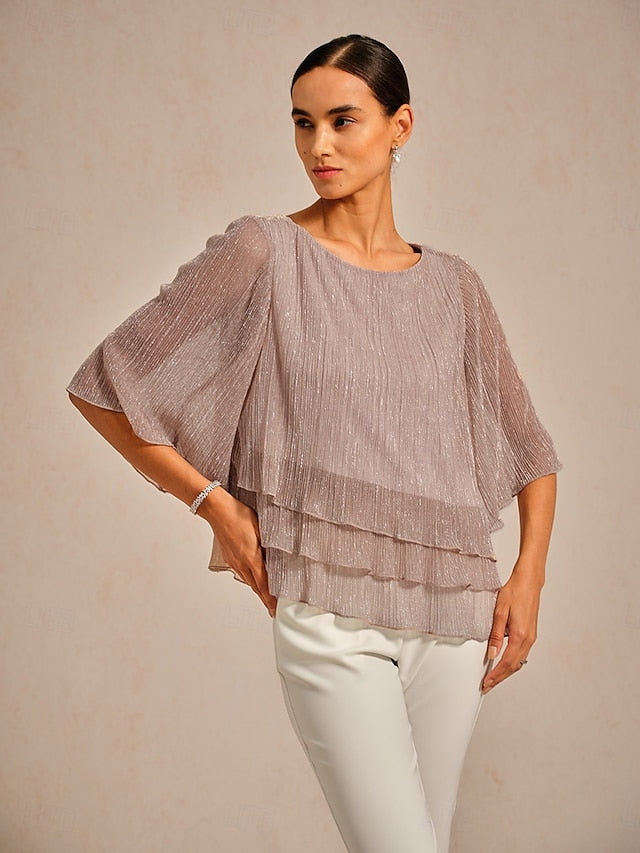 Women's Blouse Dressy Tops Flowy Tops Chiffon Tops Sequins