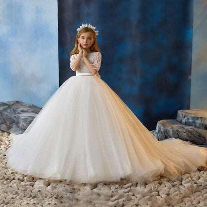 Flower First Dress Kids Girl Girls' Party Communion