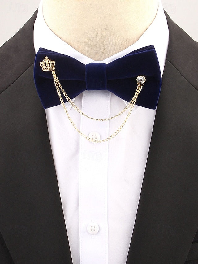 and Velvet Chain Men's Detail – Bow Tie Crown with