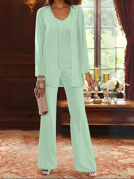of Beach Mother Bride Piece the Formal Wedding Pantsuit 3