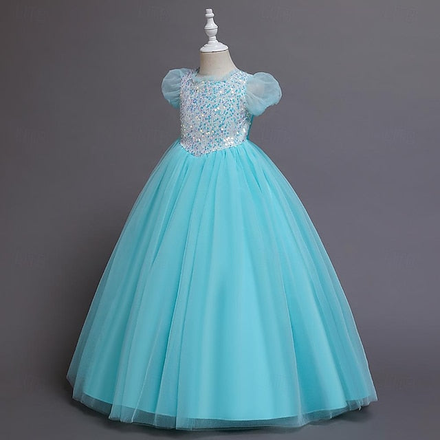 Sequin Party Flower Girl Girls' Kids Dress