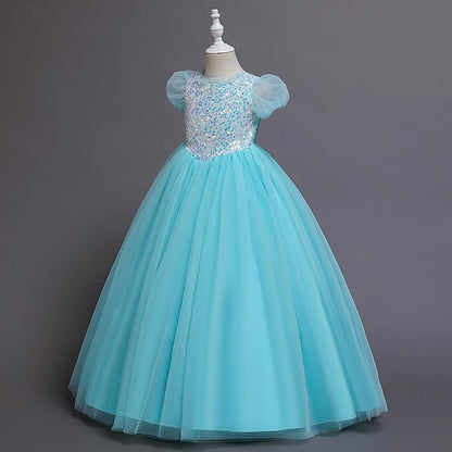 Sequin Party Flower Girl Girls' Kids Dress