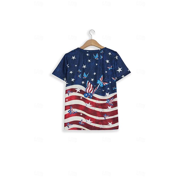 Independence Day Patriotic Shirt Women's T Shirt Flag