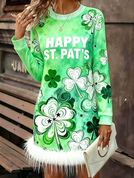 St. Patrick's Day Women's Mini Dress Casual Dress