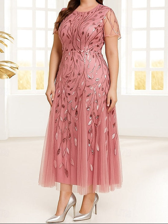Mother Dress Shine Bride Size A-Line Plus the of Sparkle