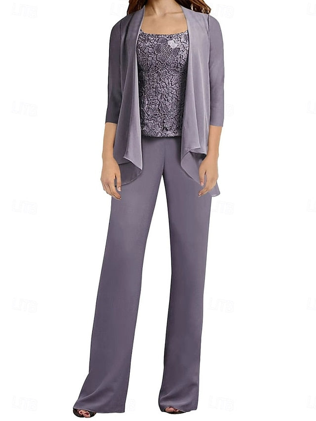 the Simple Wedding Elegant Bride of Mother Guest Dress Pantsuit