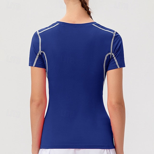 Women's Sweatshirt Tee / T-shirt Yoga Top Crew Neck Quick