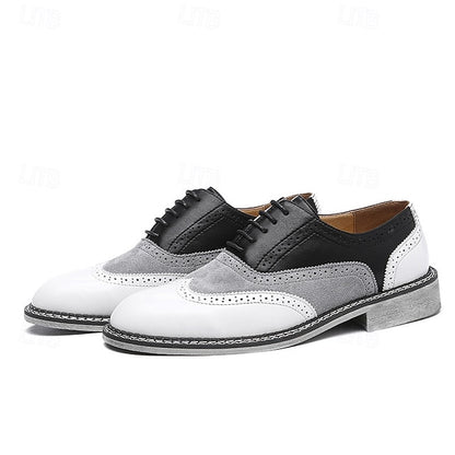 Spectator Wingtip Gatsby-Inspired Shoes Men's Oxford in