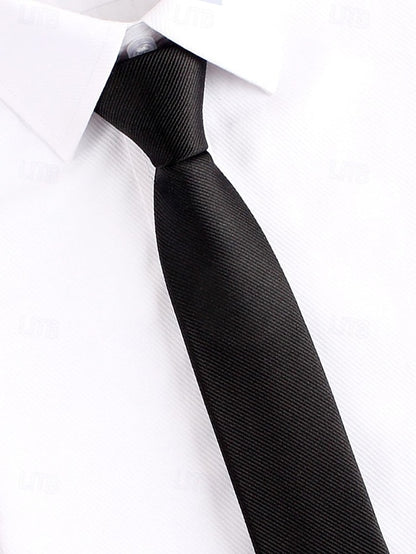 Narrow Pre-Tied Ties Classic Stripes - Zip and Men's