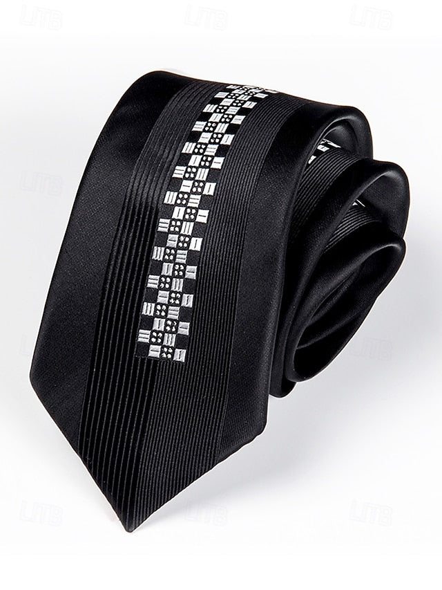 Narrow - 6cm Tie Pattern Positioning Stripe Men's