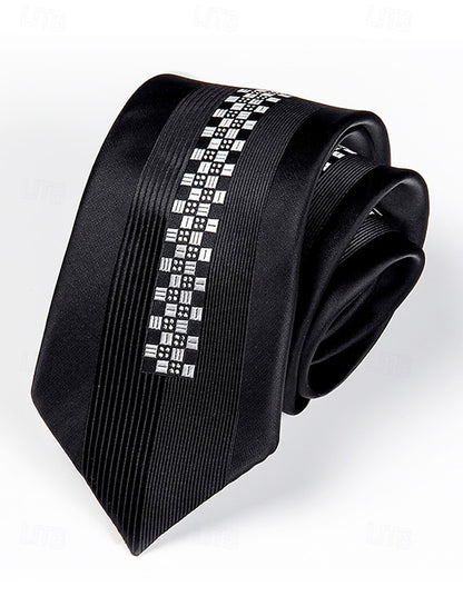 Narrow - 6cm Tie Pattern Positioning Stripe Men's