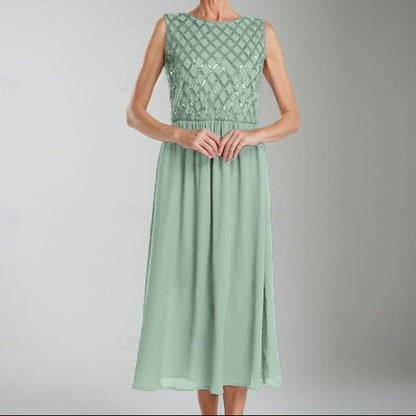 of Mother the Bride Simple A-Line Wedding Guest Dress