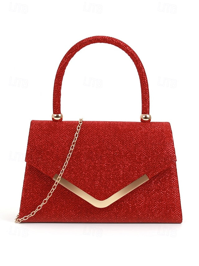 Evening Strap – Bag Women's Chain with Clutch Glitter