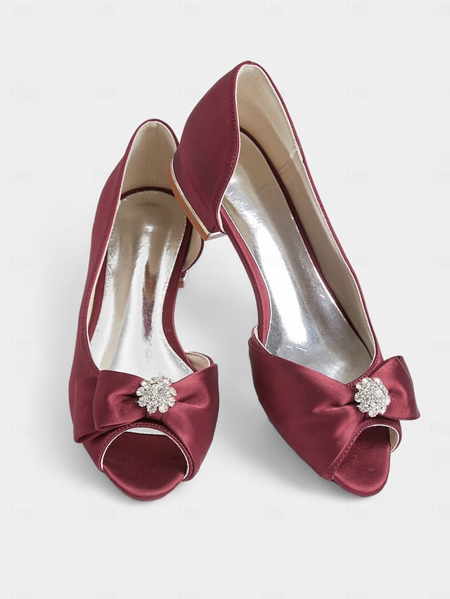 crafted satin in luxurious with a flats sparkling Elegant