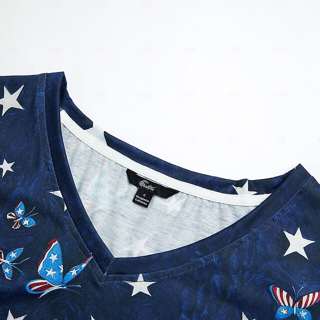 Independence Day Patriotic Shirt Women's T Shirt Flag