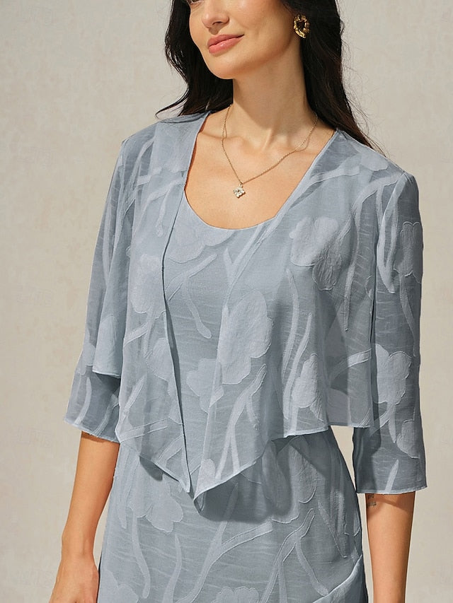 Women's Shrugs Illusion Lace Floral Elegant Stylish 3/4