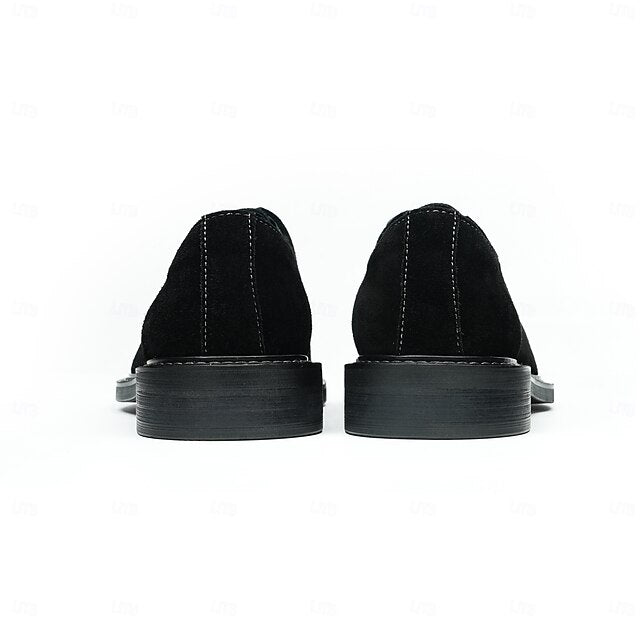 Leather Oxford Cowhide Suede Genuine Shoes Men's