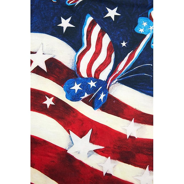 Independence Day Patriotic Shirt Women's T Shirt Flag