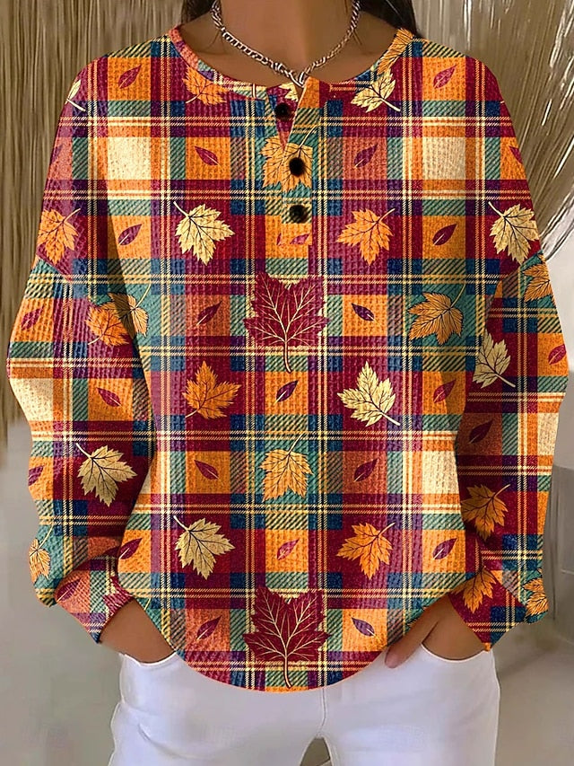 Women's Pullover Sweatshirt Floral Graphic Geometric