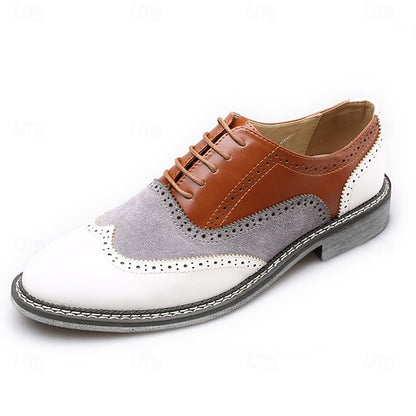 Spectator Wingtip Gatsby-Inspired Shoes Men's Oxford in