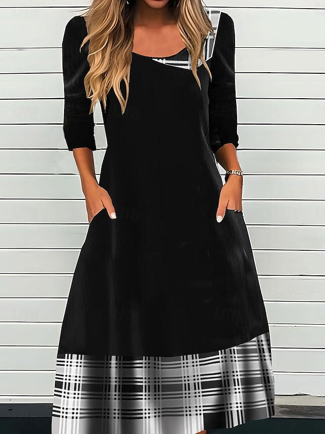 Women's Midi Dress Casual Dress Winter Dress Sheath Dress