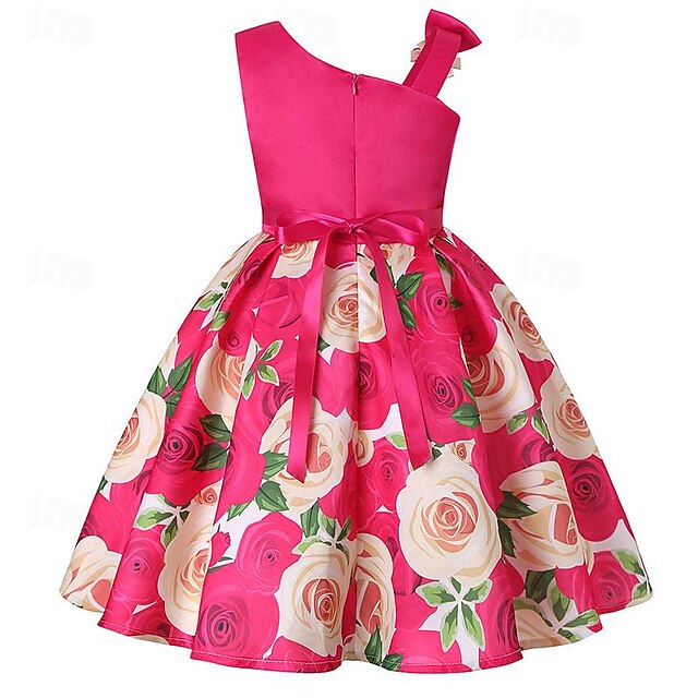 Flower Dress 3D Party Summer Sleeveless Easter Girls'