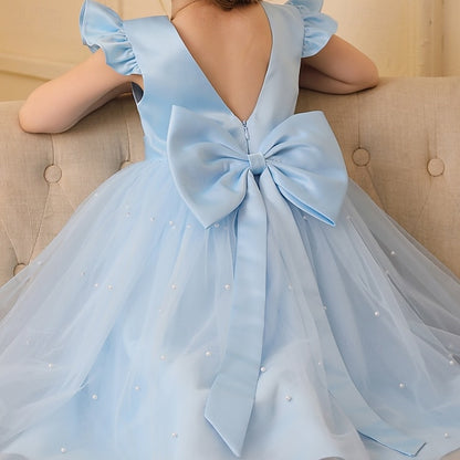 Color Party Kids Girls' Solid Dress Flower Girl