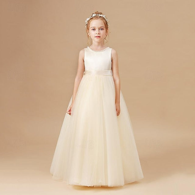 Color Kids Solid Flower Girls' Girl Dress Party