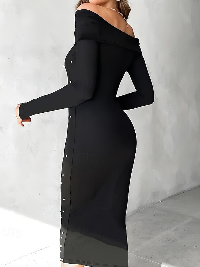 Women's Midi Dress Prom Dress Party Dress Cocktail Dress