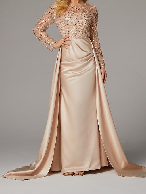 Mermaid Evening Dress Floor Carnival Elegant Masquerade Gown