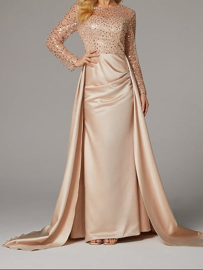 Mermaid Evening Dress Floor Carnival Elegant Masquerade Gown