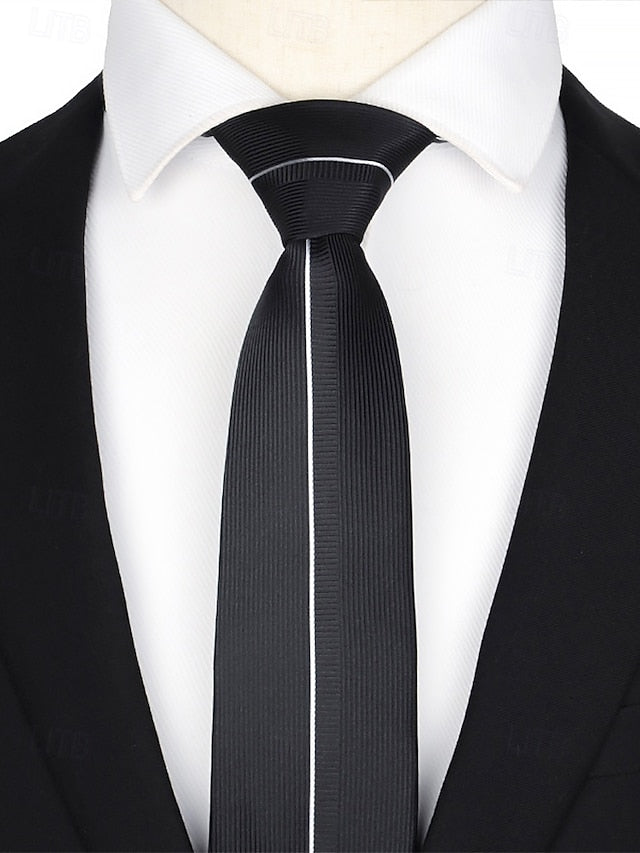 Narrow - 6cm Tie Pattern Positioning Stripe Men's