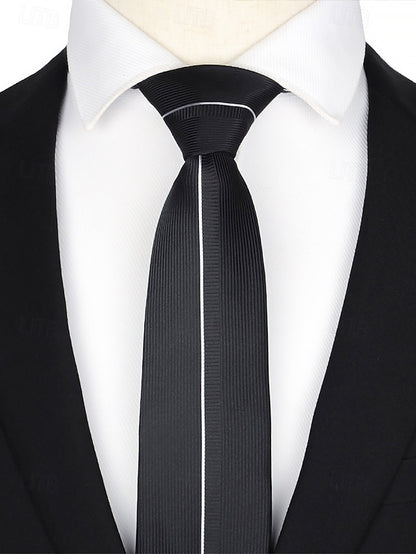 Narrow - 6cm Tie Pattern Positioning Stripe Men's