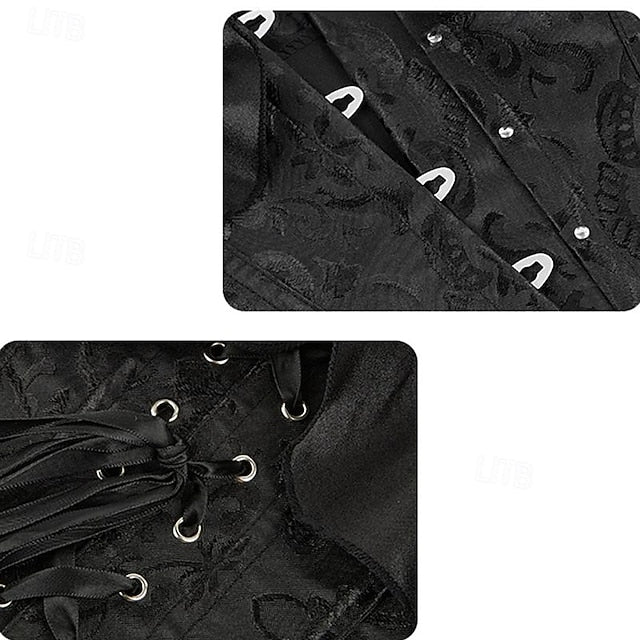 Women's Bustier Corset Top Lace up Overbust Carnival Party
