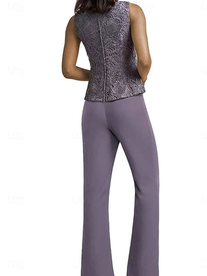 the Simple Wedding Elegant Bride of Mother Guest Dress Pantsuit