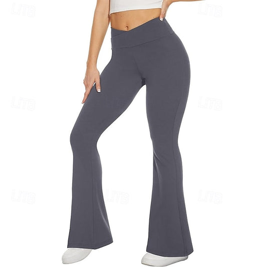Women's Bell Bottom Slacks Cozy Leggings Streetwear Casual
