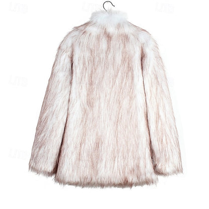 Fur Women's Faux Warm Comfortable Coat Furs