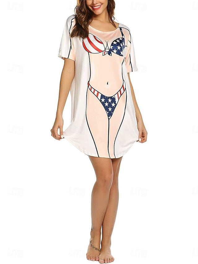 Women's Swimdress Swimsuit Dress Vacation Beach Wear