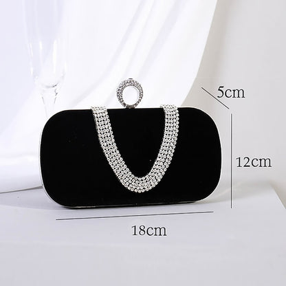 Bags Clutch Evening Velvet Wristlet Bag Women's