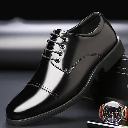 Black Patent Shoes Lace-Up with Men's Oxford Leather